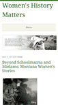 Mobile Screenshot of montanawomenshistory.org