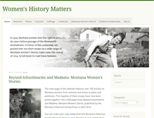 Tablet Screenshot of montanawomenshistory.org